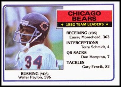 28 Bears TL Walter Payton